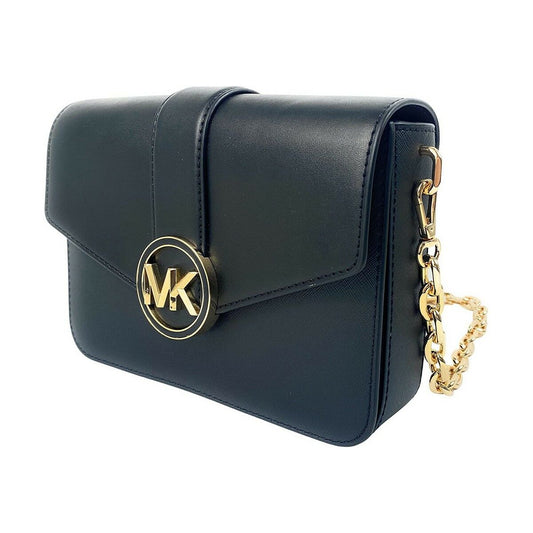 Michael Kors Black Leather Shoulder Bag – Lyxig Damväska