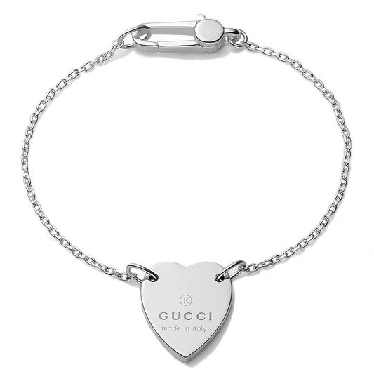 Gucci Armband Silver – Hjärtformat Damarmband “Made in Italy”