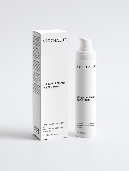 Collagen Anti-Age Night Cream - Fastare Hud medan Du Sover