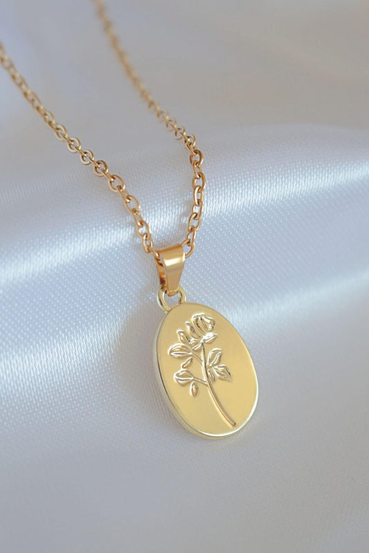 Bouquet de Roses Halsband – 24K Guldpläterat Lyxigt Blomsterhalsband