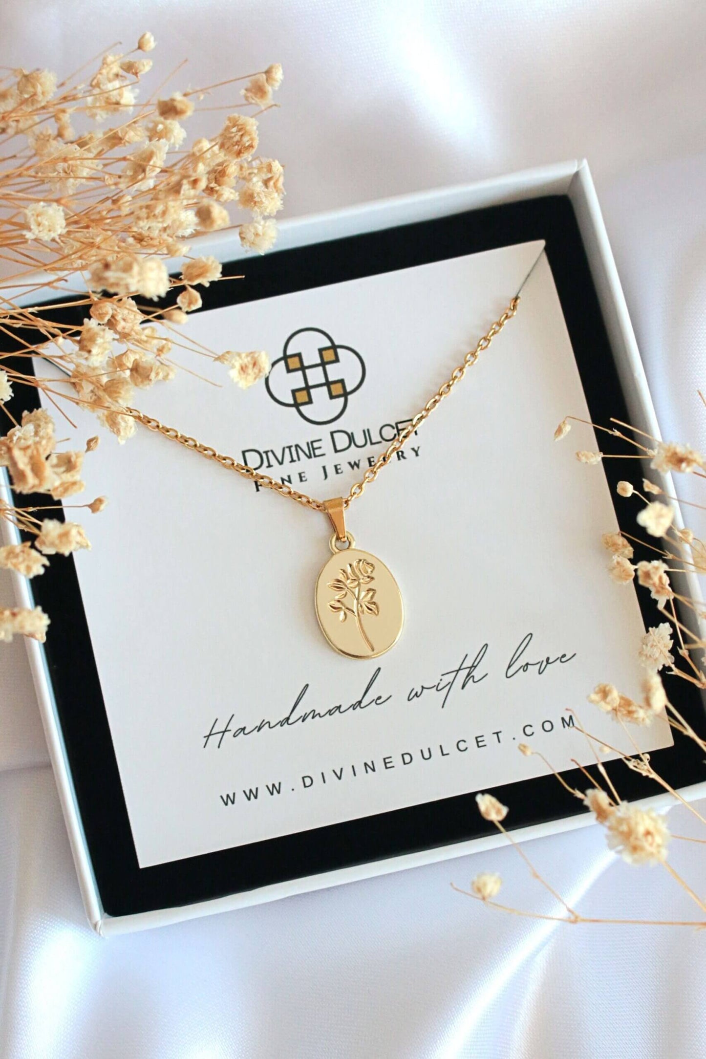 Bouquet de Roses Halsband – 24K Guldpläterat Lyxigt Blomsterhalsband